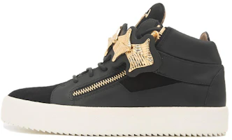 Giuseppe Zanotti Mid-Top 'Black Leather Fashion' RU80059001 Giuseppe Zanotti Mid-Top 'Black Leather Fashion' RU80059001
