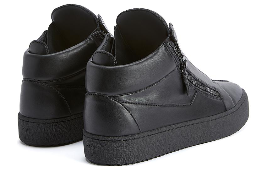 Shop Giuseppe Zanotti 中帮黑色拉链舒适款 RU30026001
