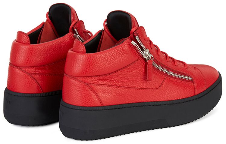 Giuseppe Zanotti Mid-Top Double Zip 'Red Fashion' 圖 3