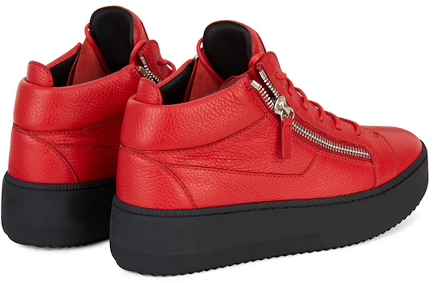 Giuseppe Zanotti Mid-Top Double Zip 'Red Fashion' RU90079K07 Lookbook Giuseppe Zanotti Mid-Top Double Zip 'Red Fashion' RU90079K07