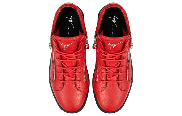 Shop Giuseppe Zanotti Mid-Top Double Zip 'Red Fashion' RU90079K07