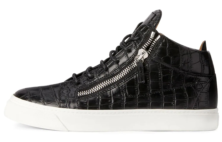 Giuseppe Zanotti Mid-Top Side Zip Sneaker 'Black Fashion' RU00107H01