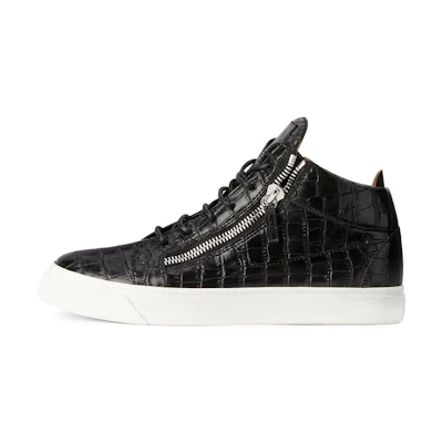 Giuseppe Zanotti Mid-Top Side Zip Sneaker 'Black Fashion'