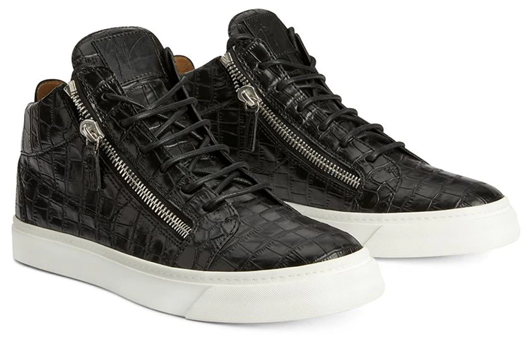 Order 朱塞佩·萨诺第 中帮侧拉链运动鞋 '黑色时尚' RU00107H01