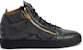 Giuseppe Zanotti Mid-Top Sneaker 'Grey Comfort' Kelabu Kasual RU20080H02