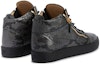 Lookbook Giuseppe Zanotti Mid-Top Sneaker 'Grey Comfort' Kelabu Kasual RU20080H02