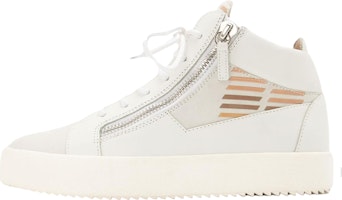 Giuseppe Zanotti Mid-Top Sneaker 'White Leather' RM90056/003 Giuseppe Zanotti Mid-Top Sneaker 'White Leather' RM90056/003