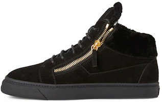 Giuseppe Zanotti Mid-Top Sneakers 'Black Velvet' RU00111H01 Giuseppe Zanotti Mid-Top Sneakers 'Black Velvet' RU00111H01
