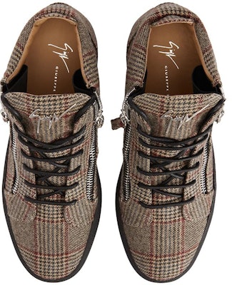 Zapatillas Mid-Top Giuseppe Zanotti 'Marrón Tejido Cordones'. RU30051001 Lookbook Zapatillas Mid-Top Giuseppe Zanotti 'Marrón Tejido Cordones'. RU30051001