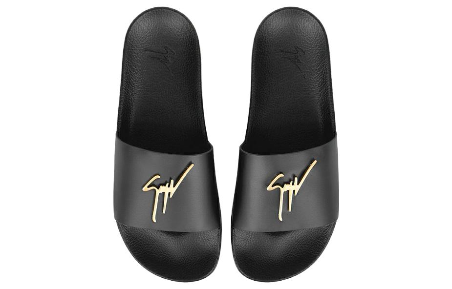 Shop 주세페 자노티 뉴 부렐 슬라이드 '블랙' RM90068-007