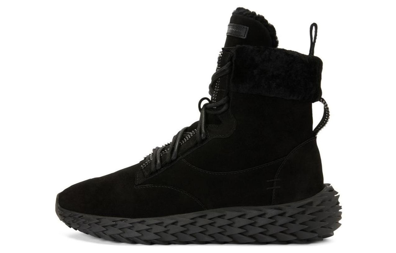 Buy Bota Giuseppe Zanotti Negra de Tobillo con Cordones y Punta Redonda RU00136H01