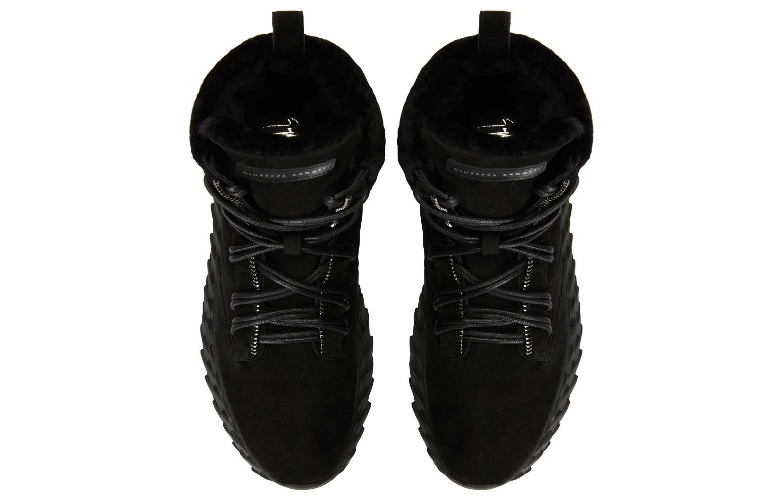 Lookbook Bota Giuseppe Zanotti Negra de Tobillo con Cordones y Punta Redonda RU00136H01