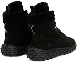 Shop Giuseppe Zanotti/GZ 圓頭 系帶 百搭 短靴 男款 黑色