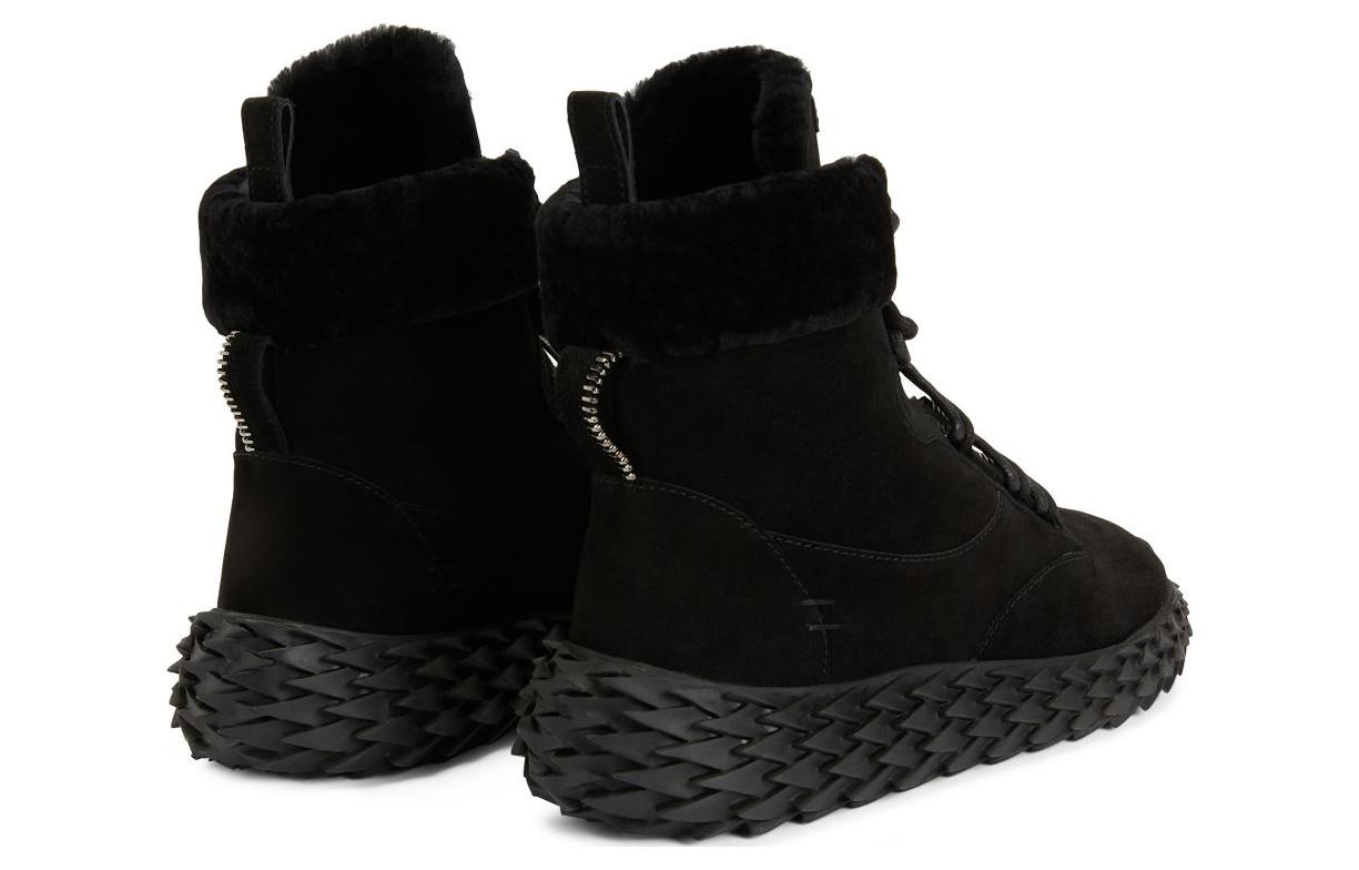 Shop Bota Giuseppe Zanotti Negra de Tobillo con Cordones y Punta Redonda RU00136H01