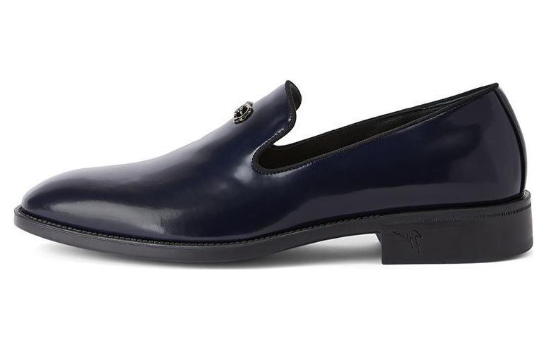 Giuseppe Zanotti Round Toe Loafers 'Blue' EU30010A008