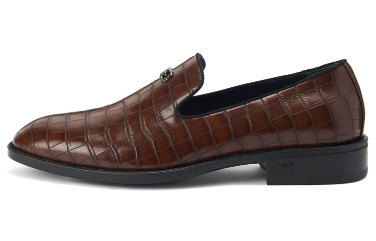 Giuseppe Zanotti Round Toe Slip-On Loafer 'Brown'