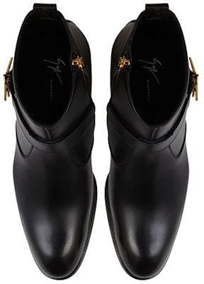 Giuseppe Zanotti Sheldon Star 'Black Leather Fashion Boot' EU10011001 Shop Giuseppe Zanotti Sheldon Star 'Black Leather Fashion Boot' EU10011001