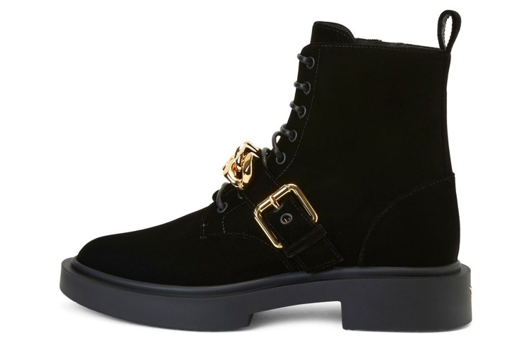 Giuseppe Zanotti Short Lace-Up Boots 'Black Velvet' IU20025002