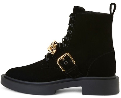Giuseppe Zanotti/GZ 絨面 繫帶 時尚 短靴 男款 黑色 Buy Giuseppe Zanotti/GZ 絨面 繫帶 時尚 短靴 男款 黑色