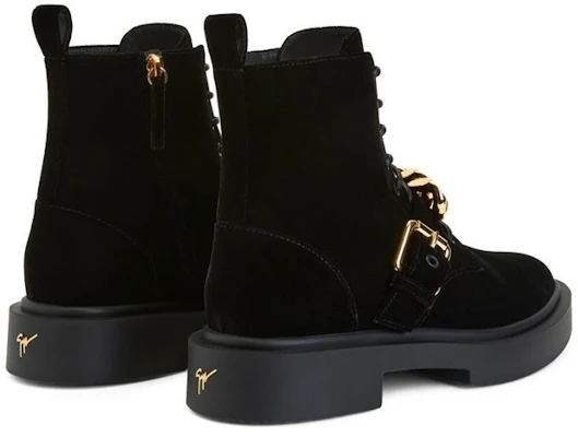 Botas Cortas con Cordones Giuseppe Zanotti 'Terciopelo Negro' IU20025002 Lookbook Botas Cortas con Cordones Giuseppe Zanotti 'Terciopelo Negro' IU20025002