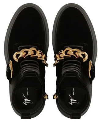 Botas Cortas con Cordones Giuseppe Zanotti 'Terciopelo Negro' IU20025002 Shop Botas Cortas con Cordones Giuseppe Zanotti 'Terciopelo Negro' IU20025002