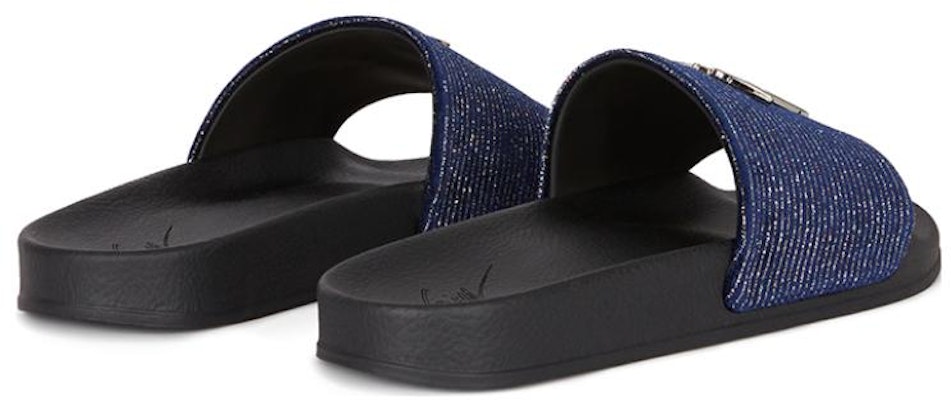 Giuseppe Zanotti Slip-On Round Toe 'Sea Blue Velvet' RU90052010 Shop Giuseppe Zanotti Slip-On Round Toe 'Sea Blue Velvet' RU90052010