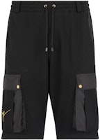 Giuseppe Zanotti SS23 Black Drawstring Athletic Shorts with Multi-Pockets ERU3014001 Giuseppe Zanotti SS23 Black Drawstring Athletic Shorts with Multi-Pockets ERU3014001