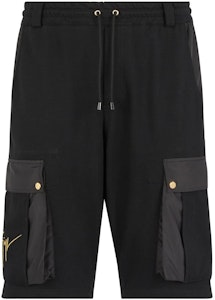 Giuseppe Zanotti SS23 Celana Pendek Hitam Sports dengan Multi Saku. ERU3014001 Order Giuseppe Zanotti SS23 Celana Pendek Hitam Sports dengan Multi Saku. ERU3014001