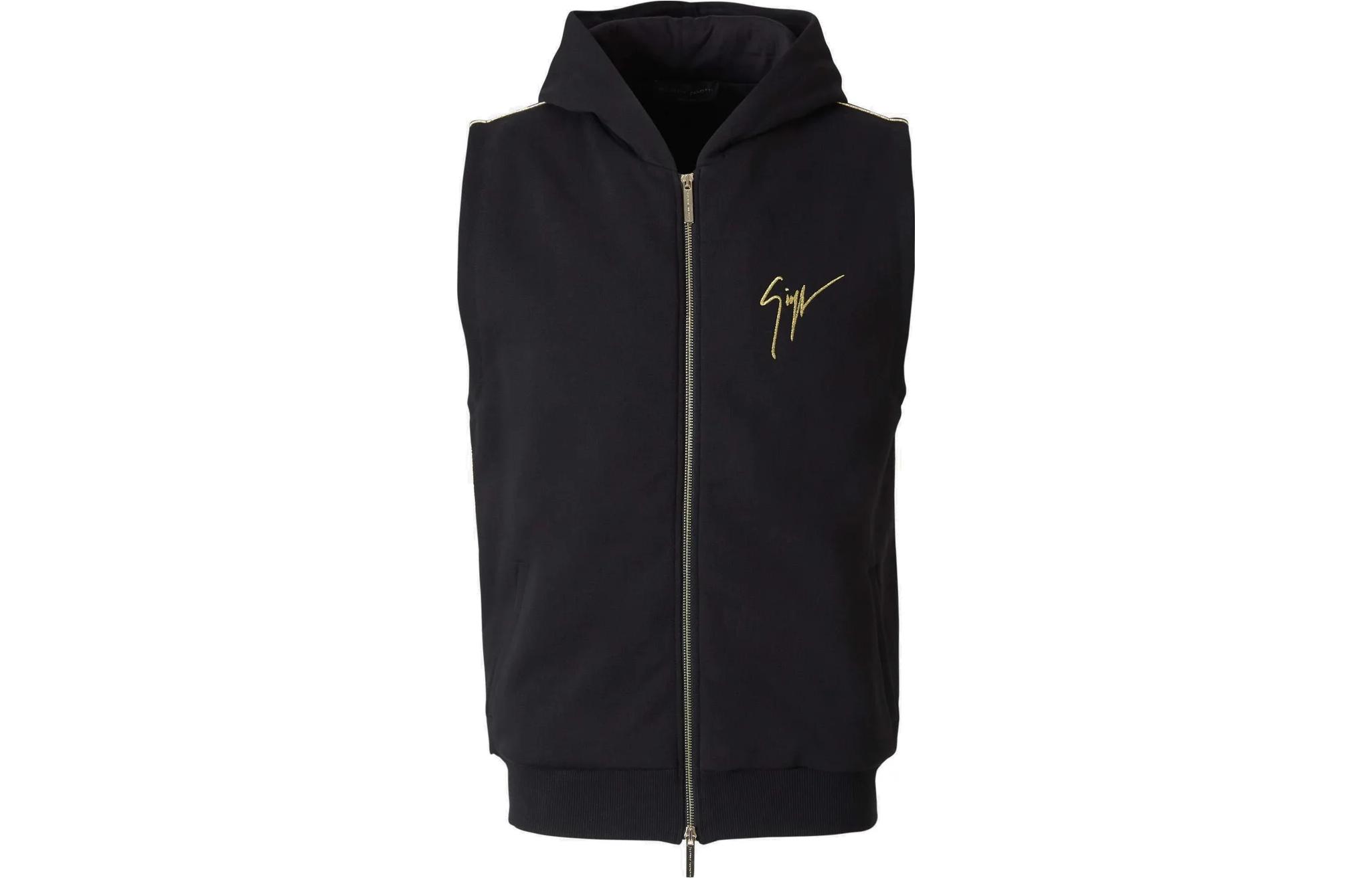 Lookbook Giuseppe Zanotti SS23 徽標貼布連帽背心. ERU2000001