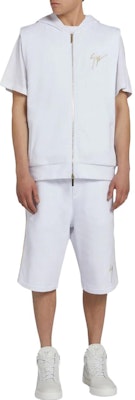 ジュゼッペザノッティ SS23 ロゴパッチ フーデッドベスト. ERU2000001 1