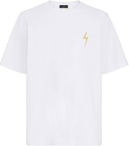 Giuseppe Zanotti SS23 Camiseta Blanca Cuello Redondo con Logo Bordado. ERU2019H02 Order Giuseppe Zanotti SS23 Camiseta Blanca Cuello Redondo con Logo Bordado. ERU2019H02