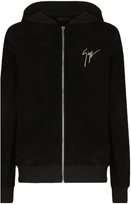 Giuseppe Zanotti SS23 黑色天鵝絨連帽衫刺繡標誌 IRU1008001 Buy Giuseppe Zanotti SS23 黑色天鵝絨連帽衫刺繡標誌 IRU1008001