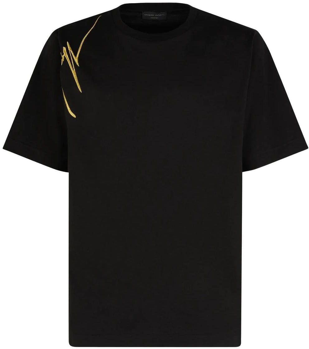 giuseppe-zanotti-ss-23-logo-embroidered-black-crewneck-t-shirt-casual-tee-eru-3008002