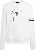 Giuseppe Zanotti SS23 Logo Print Crewneck Pullover Sweatshirt White ERU3012001 Giuseppe Zanotti SS23 Logo Print Crewneck Pullover Sweatshirt White ERU3012001
