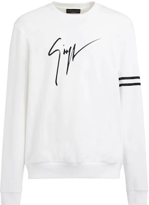 Giuseppe Zanotti SS23 Logo Print Crewneck Pullover Sweatshirt Putih ERU3012001 Buy Giuseppe Zanotti SS23 Logo Print Crewneck Pullover Sweatshirt Putih ERU3012001