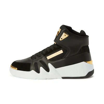 Giuseppe Zanotti Talon 'Black Gold Lace-Up'