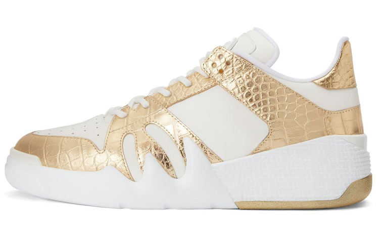 Giuseppe Zanotti Talon 'White Gold Crocodile Print' RM20028001