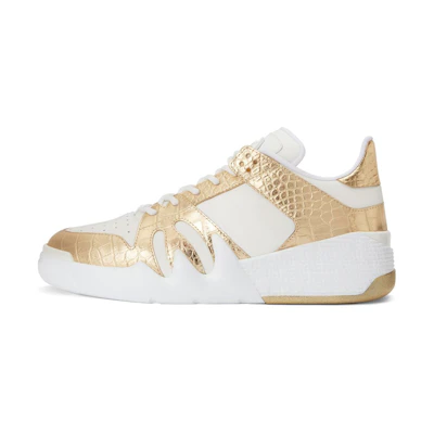 Giuseppe Zanotti Talon 'White Gold Crocodile Print'