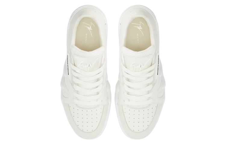 Giuseppe Zanotti Talon 'White Leather Logo Lace-up' 圖 3