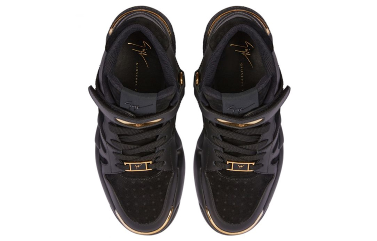 Shop Giuseppe Zanotti Talon High-Top 'Kulit Baldu Hitam' RU20038001