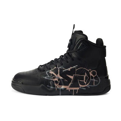 Giuseppe Zanotti Talon High 'Black Graffiti Print'