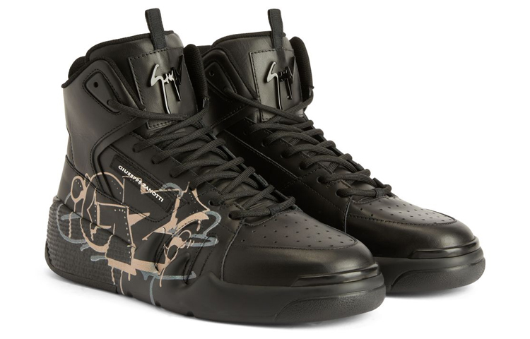 Order 朱塞佩·萨诺第 Talon 高帮“黑色涂鸦印花” RU30032001