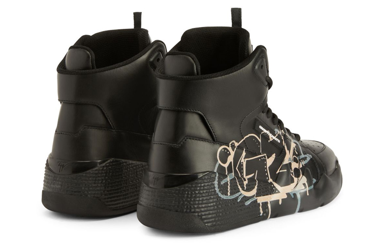 Shop 朱塞佩·萨诺第 Talon 高帮“黑色涂鸦印花” RU30032001