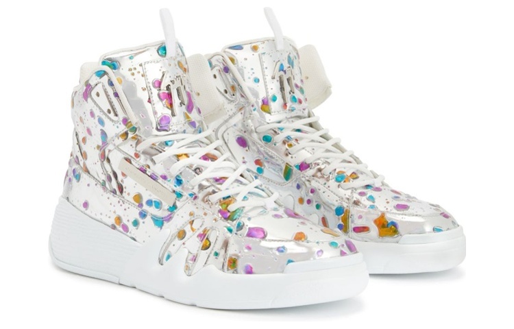 Giuseppe Zanotti Talon High Top 'Mirror Silver' 圖 2
