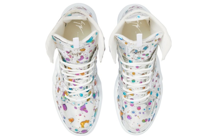Giuseppe Zanotti Talon High Top 'Mirror Silver' 圖 4