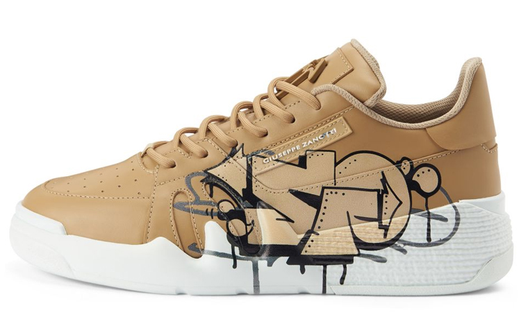Giuseppe Zanotti Talon Mid 'Beige Graffiti'