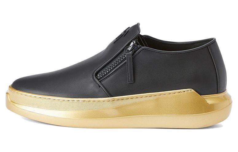 Giuseppe Zanotti Thick Sole Loafers 'Black Gold' IU30004001