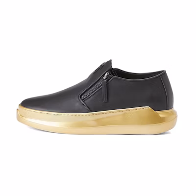 Giuseppe Zanotti Thick Sole Loafers 'Black Gold'