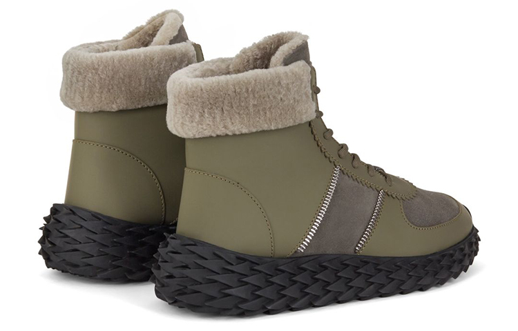 Giuseppe Zanotti Urchin 'Green Velvet High-Top' 圖 3