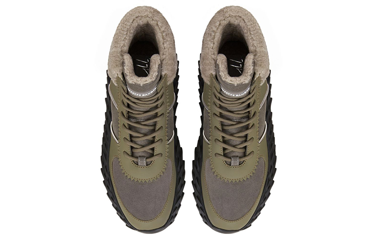 Giuseppe Zanotti Urchin 'Green Velvet High-Top' 圖 4